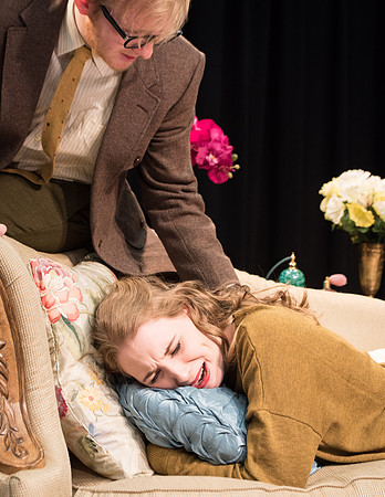 Promotional photos of the opera The Telephone. Directed by Richard Clifford and David Olsen.