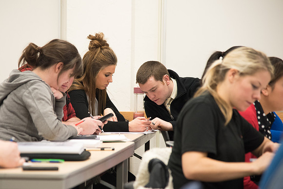 Brother Tyler Watson teaches Public Health majors about Epidemiology.