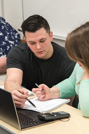 Brother Tyler Watson teaches Public Health majors about Epidemiology.