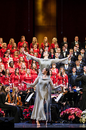 At the BYU-Idaho Christmas, the university dance department, choirs and orchestra, came together with guest artists Canadian Brass for a beautiful and uplifting show.