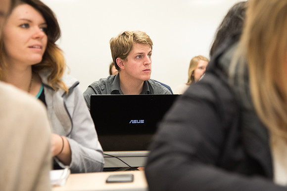 Brother Tyler Watson teaches Public Health majors about Epidemiology.