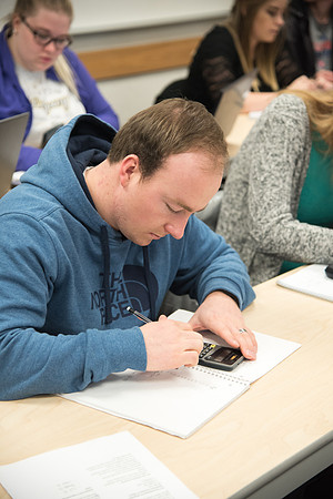 Brother Tyler Watson teaches Public Health majors about Epidemiology.