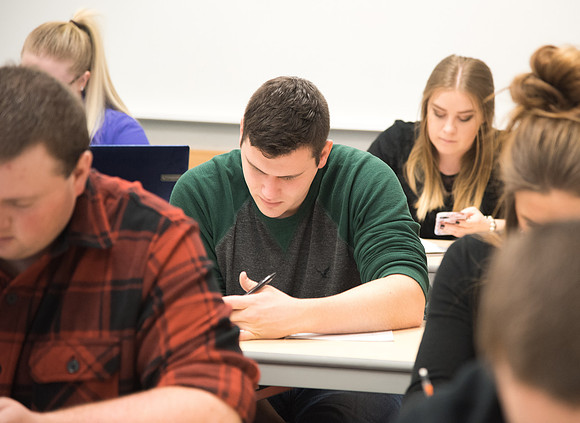 Brother Tyler Watson teaches Public Health majors about Epidemiology.