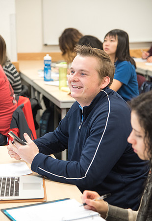 Brother Tyler Watson teaches Public Health majors about Epidemiology.