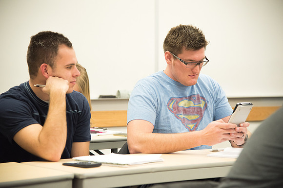 Brother Tyler Watson teaches Public Health majors about Epidemiology.