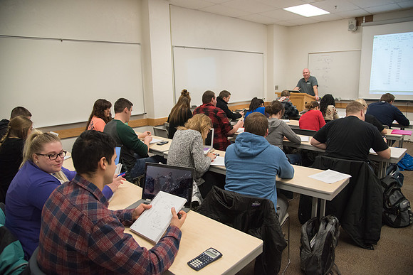 Brother Tyler Watson teaches Public Health majors about Epidemiology.