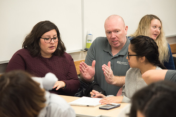 Brother Tyler Watson teaches Public Health majors about Epidemiology.