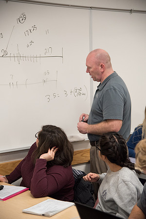Brother Tyler Watson teaches Public Health majors about Epidemiology.