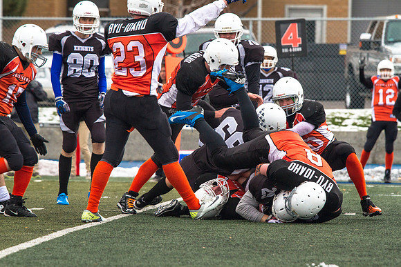 It was a constant battle on the turf for the championship title as the Knights took on the Hurricanes. The Knights were able to hold the Hurricanes as they played in overtime, with the final score bei