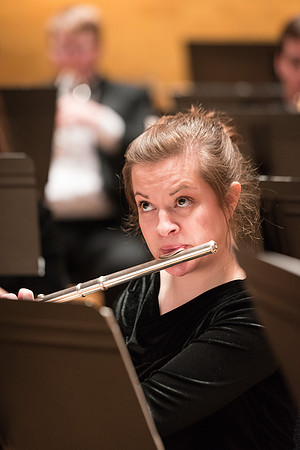 Rehearsal for Symphony Band, Winter 2017