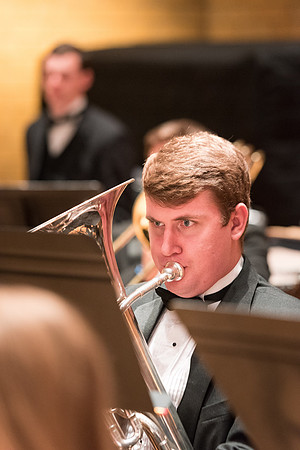 Rehearsal for Symphony Band, Winter 2017