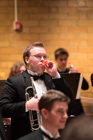 Rehearsal for Symphony Band, Winter 2017