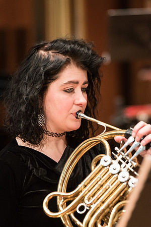 Rehearsal for Symphony Band, Winter 2017