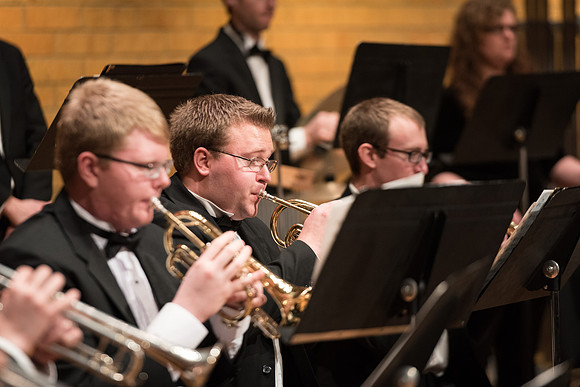 Rehearsal for Symphony Band, Winter 2017