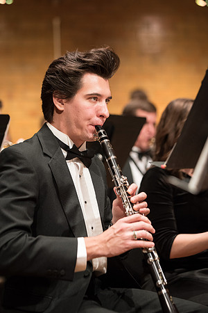 Rehearsal for Symphony Band, Winter 2017