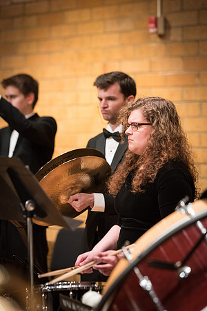 Rehearsal for Symphony Band, Winter 2017