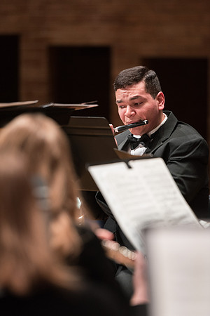 Rehearsal for Symphony Band, Winter 2017