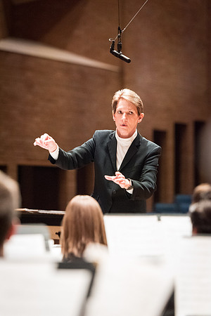 Rehearsal for Symphony Band, Winter 2017