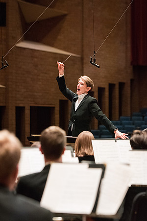 Rehearsal for Symphony Band, Winter 2017