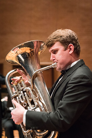 Rehearsal for Symphony Band, Winter 2017