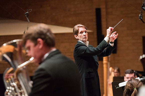 Rehearsal for Symphony Band, Winter 2017
