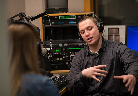 Students help keep KBYI and KBYR radio stations on air with pre recorded programming and news stories.