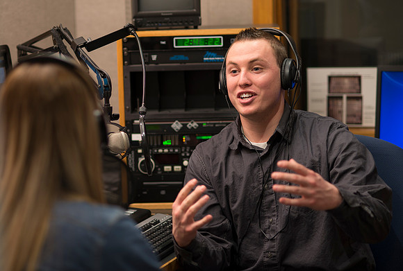 Students help keep KBYI and KBYR radio stations on air with pre recorded programming and news stories.