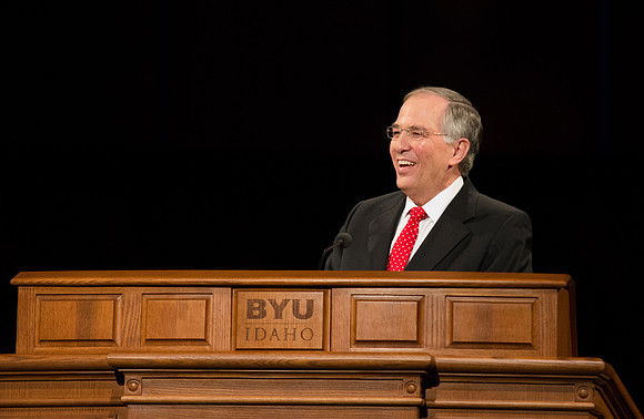 Elder Neil L. Andersen addresses the students of BYU-Idaho.