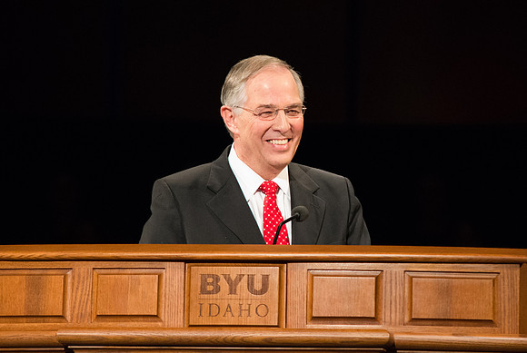 Elder Neil L. Andersen addresses the students of BYU-Idaho.