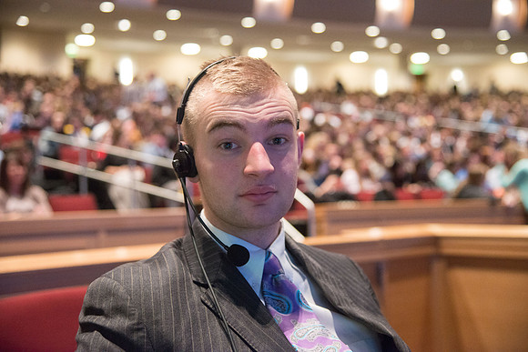 Audio Visual employees play an iimportant role in making devotional run smoothly.