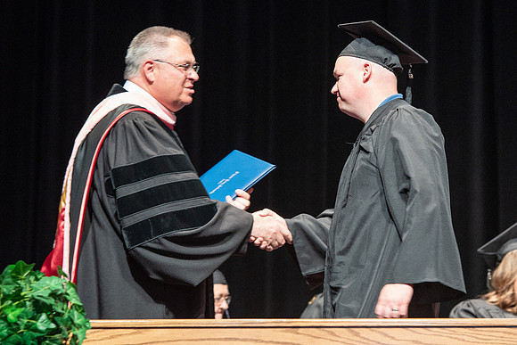Graduates during Interdisciplinary Studies convocation.