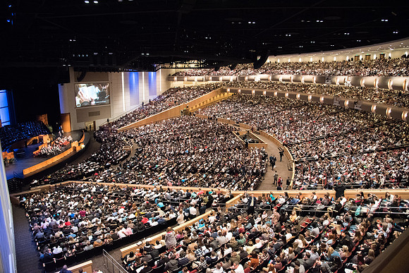 Students gather together for Devotional in the I-Center.