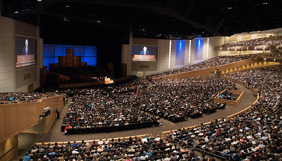 Students gather together for Devotional in the I-Center.