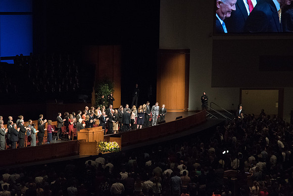 Students gather together for Devotional in the I-Center.