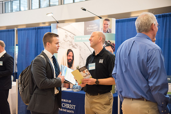 The BYU-Idaho Career Fair allows students to speak with a variety of companies to work to obtain a job for post graduation.