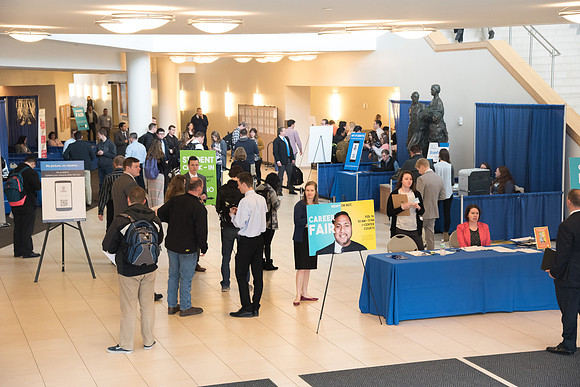 The BYU-Idaho Career Fair allows students to speak with a variety of companies to work to obtain a job for post graduation.