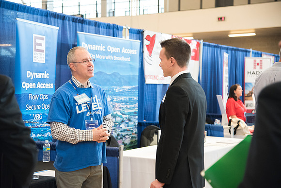 The BYU-Idaho Career Fair allows students to speak with a variety of companies to work to obtain a job for post graduation.