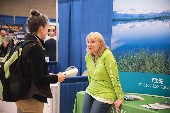The BYU-Idaho Career Fair allows students to speak with a variety of companies to work to obtain a job for post graduation.