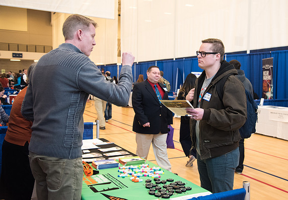 The BYU-Idaho Career Fair allows students to speak with a variety of companies to work to obtain a job for post graduation.