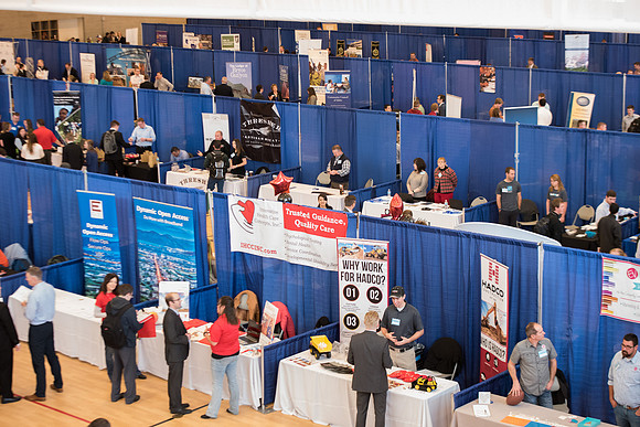 The BYU-Idaho Career Fair allows students to speak with a variety of companies to work to obtain a job for post graduation.