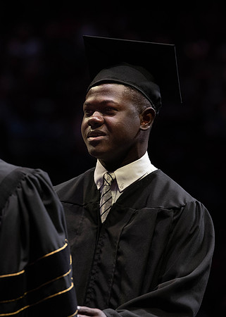 Students graduate from College of Physical Sciences and Engineering. Convocation held in the Hart Building Auditorium.
