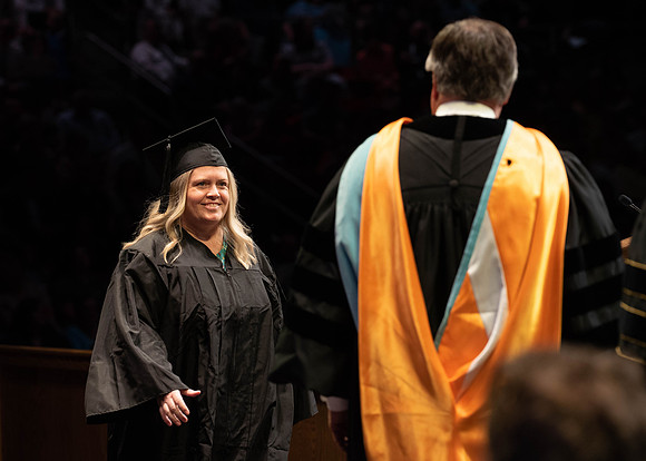 Students graduate from College of Physical Sciences and Engineering. Convocation held in the Hart Building Auditorium.