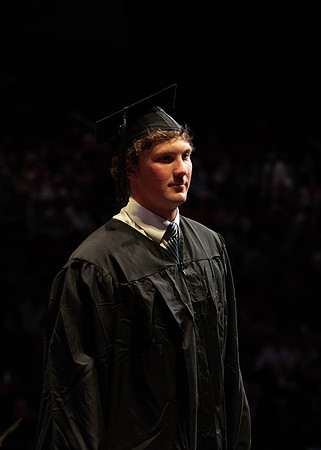 Students graduate from College of Physical Sciences and Engineering. Convocation held in the Hart Building Auditorium.