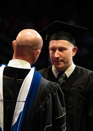 Students graduate from College of Physical Sciences and Engineering. Convocation held in the Hart Building Auditorium.