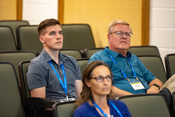 Adults gather at Brigham Young Univeristy - Idaho, for classes hosted by different Educators for Education Week.