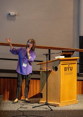 Adults gather at Brigham Young Univeristy - Idaho, for classes hosted by different Educators for Education Week.