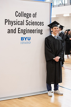 Graduates around campus.
