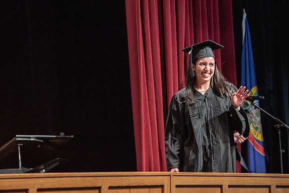 Graduates during convocation of the College of Physical Sciences and Engineering.