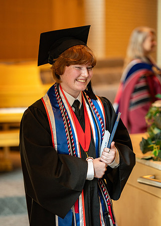 Graduates during convocation for the College of Language and Letters.