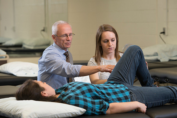 Lynn Perkes teaches Physical Therapy Lab.